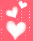 Gif animé coeur blancs